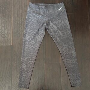 Nike Gray Patterned Leggings